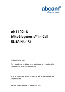 ab110216 MitoBiogenesis™ In-Cell ELISA Kit (IR)