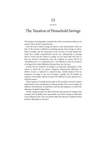 13  The Taxation of Household Savings Mmmm