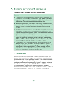 7.  Funding government borrowing Summary