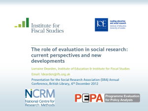 The role of evaluation in social research: current perspectives and new developments