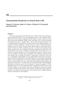 16 Chromosomal Mosaicism in Neural Stem Cells and Jerold Chun
