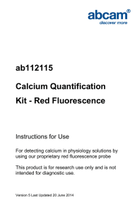 ab112115 Calcium Quantification Kit - Red Fluorescence Instructions for Use