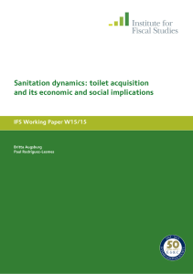 Sanitation dynamics: toilet acquisition and its economic and social implications