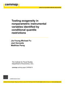 Testing exogeneity in nonparametric instrumental variables identified by conditional quantile