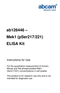 ab126446 – Mek1 (pSer217/221) ELISA Kit