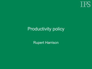 Productivity policy Rupert Harrison