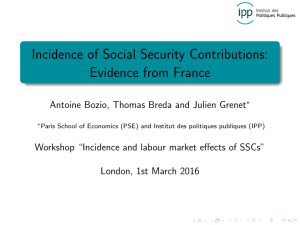 Incidence of Social Security Contributions: Evidence from France
