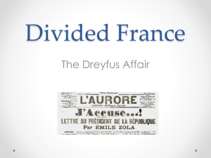 Divided France The Dreyfus Affair
