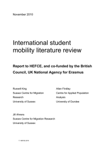 International student mobility literature review