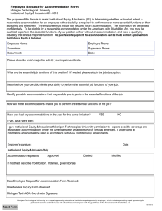 Employee Request for Accommodation Form