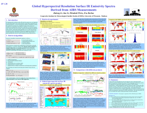 Global Hyperspectral Resolution Surface IR Emissivity Spectra Derived from AIRS Measurements