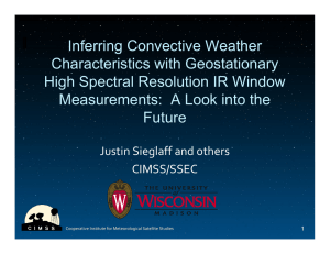 Inferring Convective Weather Characteristics with Geostationary High Spectral Resolution IR Window