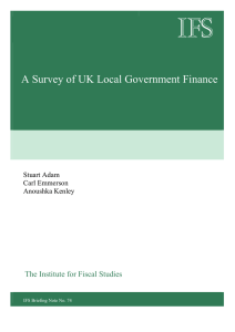 IFS  A Survey of UK Local Government Finance