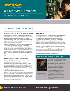 graduate school atmospheric sciences (phd) atmospheric sciences