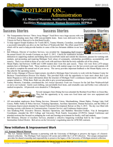 Success Stories  A.E. Mineral Museum, Auxiliaries, Business Operations,