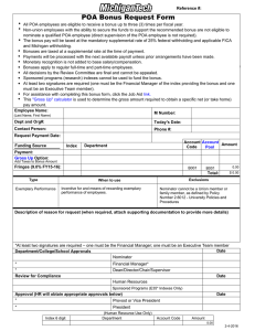 POA Bonus Request Form