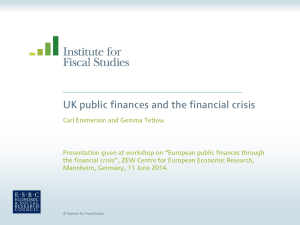 UK public finances and the financial crisis