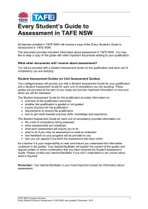 Every Student’s Guide to Assessment in TAFE NSW