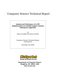 Computer Science Technical Report