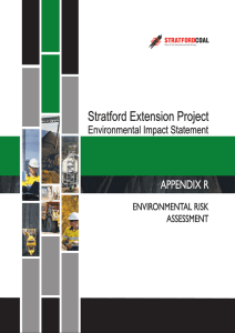 Stratford Extension Project APPENDIX R Environmental Impact Statement ENVIRONMENTAL RISK