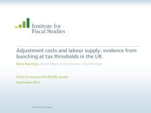 Adjustment costs and labour supply: evidence from Barra Roantree,