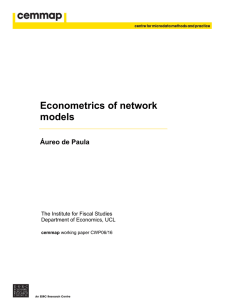 Econometrics of network models