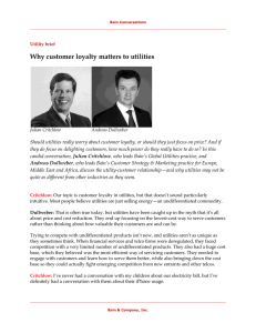 Why customer loyalty matters to utilities