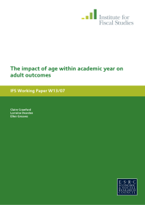 The impact of age within academic year on adult outcomes