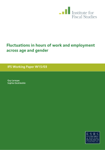 Fluctuations in hours of work and employment across age and gender