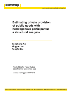 Estimating private provision of public goods with heterogenous participants: a structural analysis