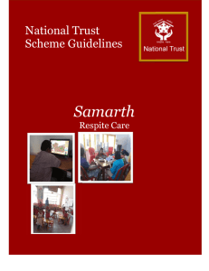 Samarth National Trust Scheme Guidelines Respite Care