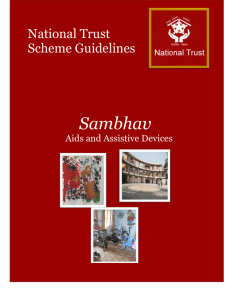 Sambhav National Trust Scheme Guidelines Aids and Assistive Devices