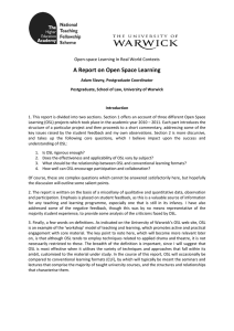 A Report on Open Space Learning