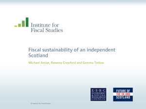 Fiscal sustainability of an independent Scotland