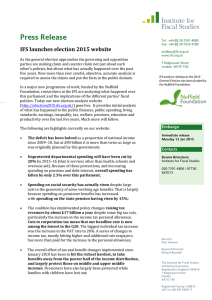 Press Release IFS launches election 2015 website