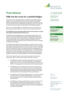 OBR sets the scene for a painful Budget