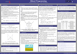 Bilevel Programming 1. Introduction 4. NP-hard Elizabeth Buckingham-Jeffery