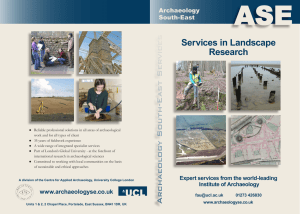 ASE Services in Landscape Research vices