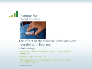 The effect of the financial crisis on older households in England -