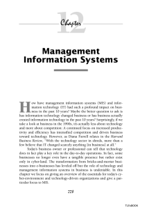 12 H Management Information Systems