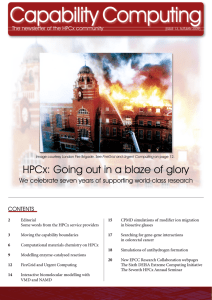 Capability Computing HPCx: Going out in a blaze of glory ContEntS