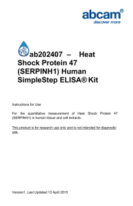 ab202407  –    Heat Shock Protein 47 (SERPINH1) Human