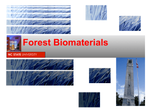 Forest Biomaterials  NC STATE