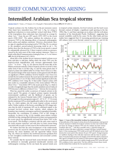 Intensified Arabian Sea tropical storms