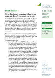Press Release Welsh local government spending: some
