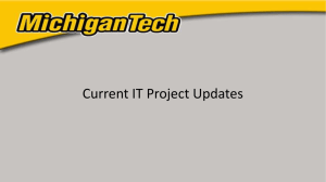 Current IT Project Updates