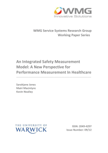 An Integrated Safety Measurement Model: A New Perspective for