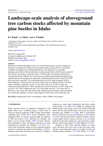 Landscape-scale analysis of aboveground tree carbon stocks affected by mountain