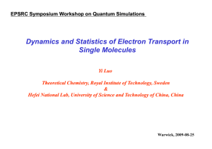 Dynamics and Statistics of Electron Transport in Single Molecules