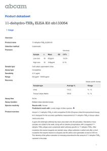 11-dehydro-TXB ELISA Kit ab133054 Product datasheet 2